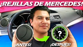 ADAPTACIÓN DE REJILLAS DE AC DE MERCEDES BENZ A MAZDA [upl. by Elayne]