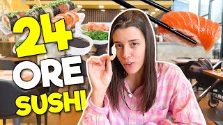 MANGIAMO SUSHI per 24h 🍣 CHALLENGE [upl. by Ardnwahs950]