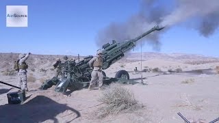 US Marines Firing the M777 155mm Howitzer [upl. by Markowitz]