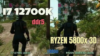 i7 12700k ddr5 vs Ryzen 5800x3d in 2024 [upl. by Patsy]