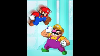 SSF2 Mod Battle Decent Mario V3 Vs Wario [upl. by Ahcsas696]