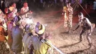 Baka Pygmies performing the quotBoomaquot dance at quotUnder the Volcano Festivalquot Limbe Cameroon [upl. by Atinele]