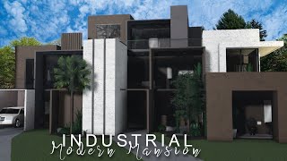 Bloxburg Industrial Modern Mansion 100k  NO LARGE PLOT  BLOXBURG Roblox [upl. by Winograd]