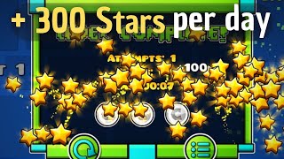 🔥 HOW TO GET 300 STARS PER DAY ON Geometry Dash 2023 [upl. by Tull144]