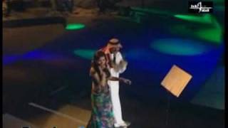 Layali Dubai 2004  Nancy Sings Akhasmak Ah with Abdullah Bl Kheir [upl. by Aneehsyt]