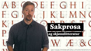 Sakprosa og skjønnlitteratur [upl. by Aynnek]