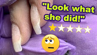 Story Time Weird Review From Client  Hard gel Nail Fill amp Holiday Design [upl. by Scribner]