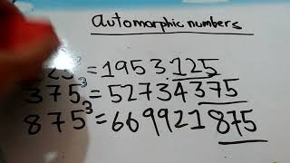 Automorphic numbers [upl. by Haraz]