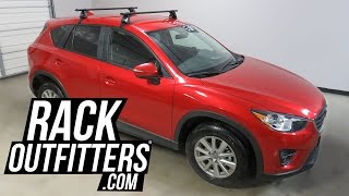 2013 to 2016 Mazda CX5 with Yakima BaseLine CoreBar Roof Rack Crossbars [upl. by Ettenyl]