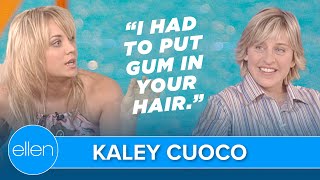 Kaley Cuoco Talks Meeting Ellen at 10 Years Old [upl. by Ardekahs]