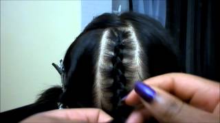 Aime tes cheveux 10  Tutoriel quotComment faire une tresse ou natte collée quot [upl. by Asiat]