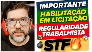 🔴😱 IMPORTANTE STF DECIDE SOBRE REGULARIDADE TRABALHISTA NA LICITAÇÃO ADI 4716 E 4742 🔴 [upl. by Menken]