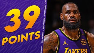 39YearOld LeBron James Drops 39 Points vs Grizzlies 🔥 [upl. by Ttelrahc]