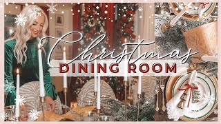 🎄CHRISTMAS DECORATE WITH ME  CHRISTMAS DECOR IDEAS 2022  CHRISTMAS DECORATIONS 2022  DINING ROOM [upl. by Strohl]