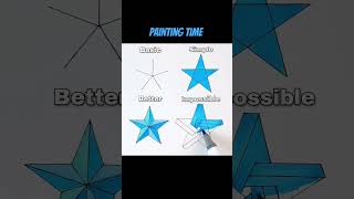 How to paint 🎨 perfectly made stars art artist artwork painting drawing [upl. by Stouffer]