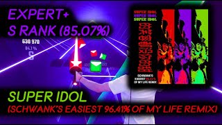 Beat Saber Mixed Reality Edit Super Idol Schwanks easiest 9641 of my life remix  Expert  S [upl. by Htiffirg242]