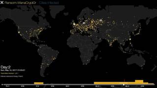 WannaCry Ransomware Infection Heat Map [upl. by Eiramacissej]