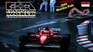 Michael Schumacher at his BEST  Qualifying at Monaco 1996  Pole [upl. by Hillhouse326]