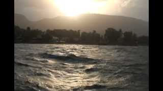 Sea of Galilee in Windy and Rainy Weather [upl. by Pravit]