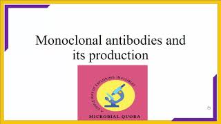 Monoclonal antibodies and its production [upl. by Milano]