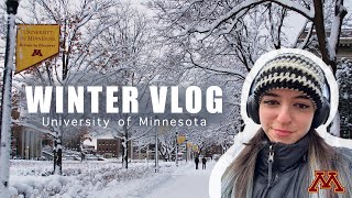 A Week in Winter Vlog  University of Minnesota [upl. by Ravilob516]