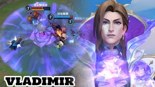 Wild Rift Vladimir  Crystal Rose Vladimir Skin Gameplay Rank [upl. by Alded]