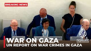 Israeli authorities responsible for war crimes in Gaza UN inquiry finds [upl. by Nerfe]