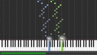 Hanon exercise 2 40 speed with fingering  Synthesia [upl. by Babby]