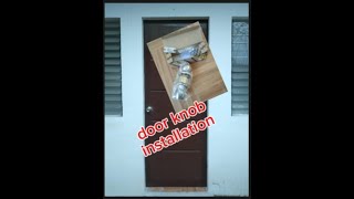 door knob installation [upl. by Stephi]