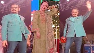 Gulshan Grover Mandakini And Duplicate Mithun Stage Show Dialogue [upl. by Honna]