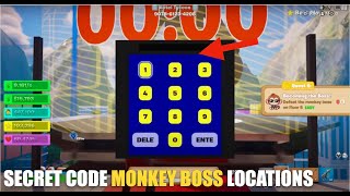 HOTEL TYCOON MAP FORTNITE CREATIVE  SECRET CODE MONKEY BOSS LOCATIONS EMPLACEMENT CODE BOSS FIGHT [upl. by Wun]