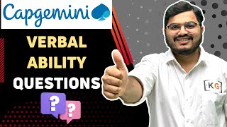 Capgemini Verbal Ability Questions  Capgemini English Communication Test Questions [upl. by Quirk]