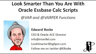 Essbase VAR and VARPER Functions [upl. by Humfried492]