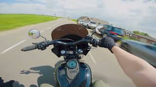 RIVERSIDE RIDE  HARLEY DAVIDSON FXDB  ONBOARD  4K [upl. by Nosreip934]