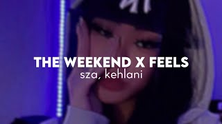 the weekend x feels mashup  sza kehlani slowed  reverb wlyrics [upl. by Brandais]