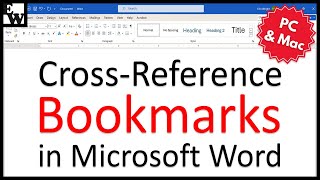 How to CrossReference Bookmarks in Microsoft Word PC amp Mac [upl. by Warchaw]