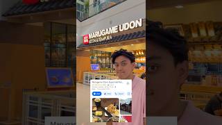 Marugame Udon vs Udon Instan Indomaret udon beef food star review fyp shorts [upl. by Imotas]