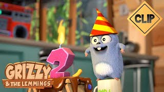 Anniversaire surprise avec les Lemmings  Grizzy amp les Lemmings [upl. by Arymat500]