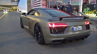 Supercars Accelerating LOUD Audi R8 V10 Hamann BMW M6 Ferrari 488 GTB [upl. by Gebelein]