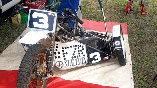 Pickering Grasstrack 1000cc Sidecar Racing 2023 [upl. by Nylecoj]