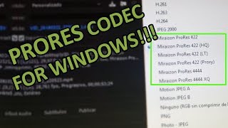 How to export video in ProRes using Windows EASY prores codec for win [upl. by Nnylimaj]