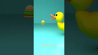 Lunch Bites With Duckit 😂🍔 shorts animation funny [upl. by Worthington378]