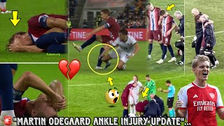 🚨INJURY UPDATEOdegaard Suffers Severe Ankle Injury On International Duty💔Set To Miss Spurs Game [upl. by Anenahs844]