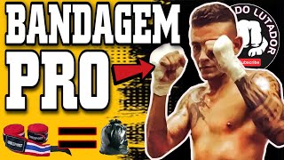 Como colocar BANDAGEM PROFISSIONAL passo a passo  para Muay Thai kickboxing boxe e mma [upl. by Ainorev]