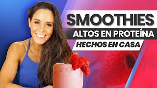 3 BATIDOS PARA HACER EN CASA  ALTOS EN PROTEÍNA PARA AUMENTAR MASA MUSCULAR 100 NATURALES [upl. by Nylde640]