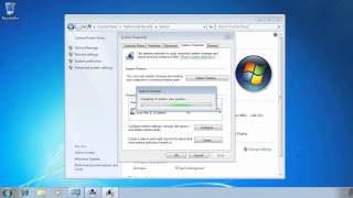 MCTS 70680 Windows7 System Restore Points [upl. by Icats]