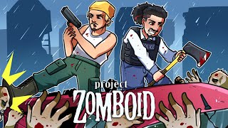 Two Noobs Try to survive in Project Zomboid The Movie [upl. by Anaerol]