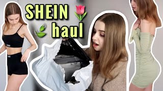 Wiosenny haul z SHEIN🌸 Mierzymy sukienki spódniczki jeansy i zestawy [upl. by Nosretep922]