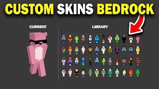 How to Add a Custom Skin in Minecraft Bedrock in 2024 [upl. by Heriberto687]