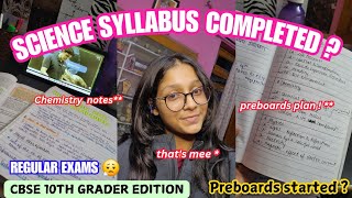 SYLLABUS completed before preboards 🫶🎀 as a CBSE 10TH GRADER 📚 [upl. by Emyaj]